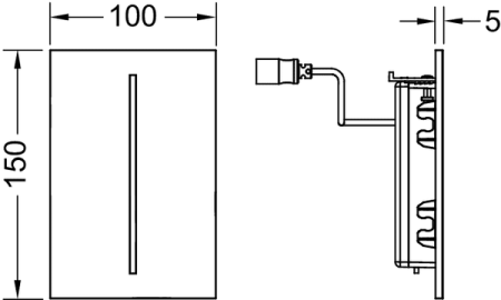 Клавиша смыва Tece Filo 9242051