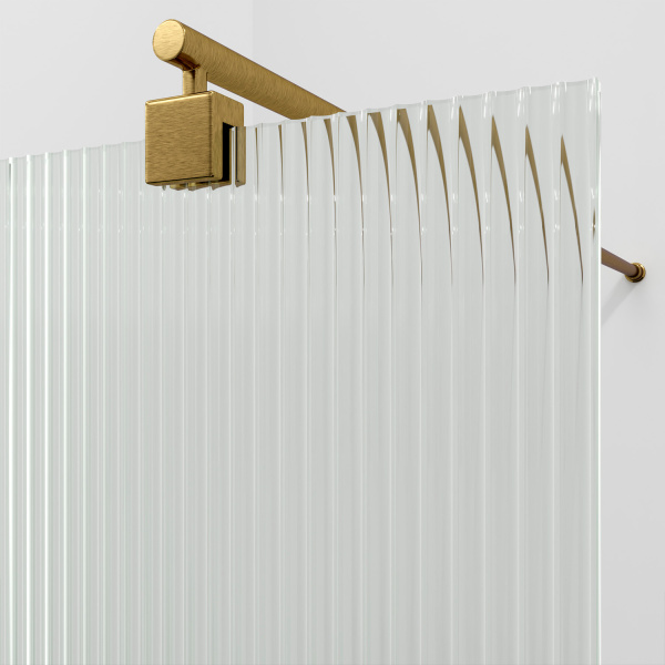 Душевая перегородка WasserKRAFT Rur 30W 110 30W46BG-FL матовое золото