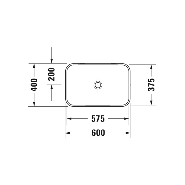 Раковина Duravit Happy D.2 Plus 60 2359601300 антрацит матовый