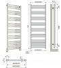 Полотенцесушитель водяной Neoinox RONDO 1500x600 RAL белый