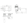 Смеситель для раковины Gessi Rettangolo 44836#031