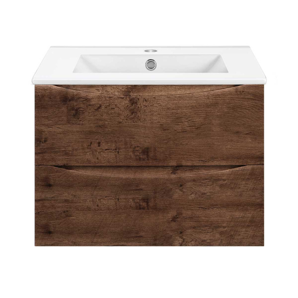 Тумба под раковину Vincea Mia Slim 70 см VMC-2MC700S1RW темное дерево