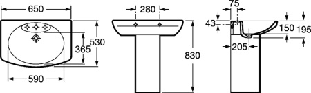 Раковина Roca Dama Senso 327511000