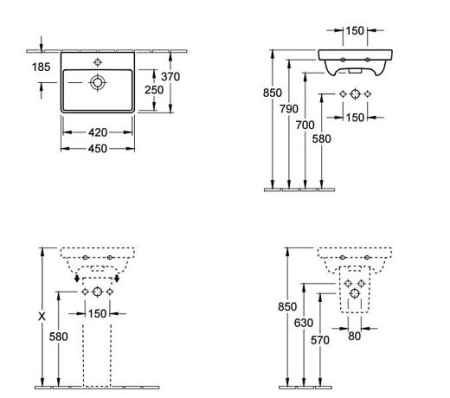 Раковина Villeroy&Boch Avento 73584501