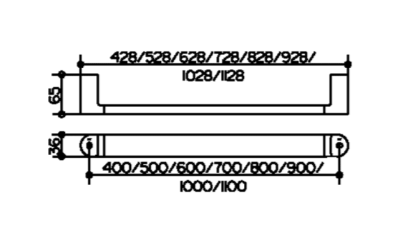 Поручень Keuco Elegance 31601011100
