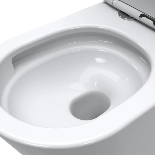 Унитаз приставной BelBagno Flay BB1003CB-TOR/SC безободковый, торнадо, с сиденьем микролифт, белый