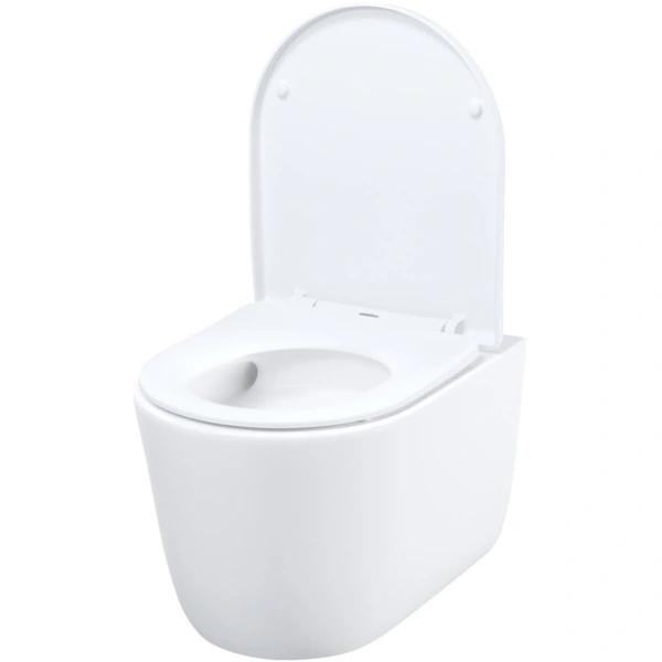 Унитаз подвесной IDDIS Slide SLIRDSEi25 безободковый, торнадо, с сиденьем микролифт, белый