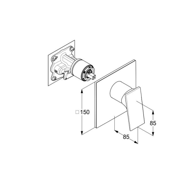 Смеситель для душа Kludi Decus 547550575