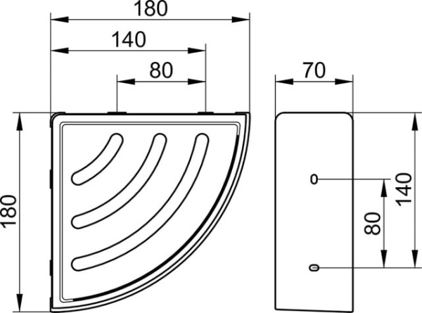 Держатель губок угловой Keuco Elegance 11657010000