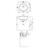 Раковина 60x44 см Simas Lft Spazio LFT24bi*1