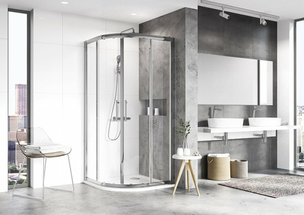 Душевой уголок Ravak Blix XP2CP4-90 90x90 70508014 профиль xром стекло Transparent