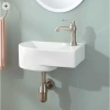 Раковина CeramaLux 9273L 41x27 см L, рукомойник, белый