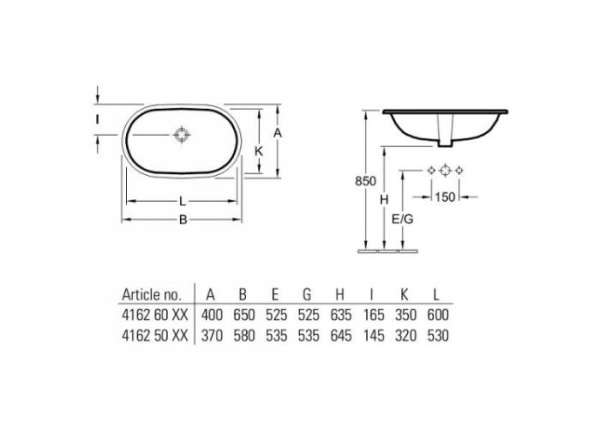 Раковина Villeroy&Boch O.novo 416260R1