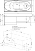 Акриловая ванна Aquanet Dali 170х70 белый