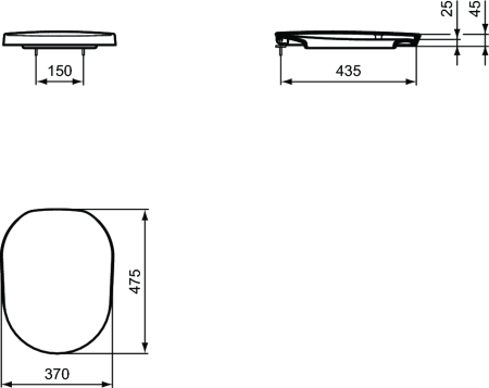 Крышка-сиденье Ideal Standard Tonic K706101