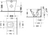 Приставной унитаз Duravit DuraStyle 21500900001-WG