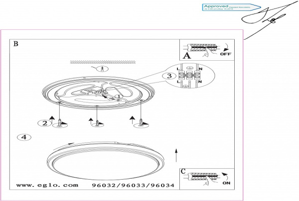 Накладной светильник Eglo Competa 1 96032