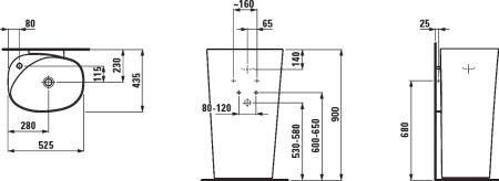 Раковина Laufen Palomba 8.1180.4.000.104.1