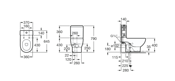 Бачок для унитаза Roca Meridian 341240000