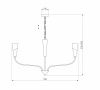 Подвесная люстра Eurosvet Rhyton 60167/6 латунь