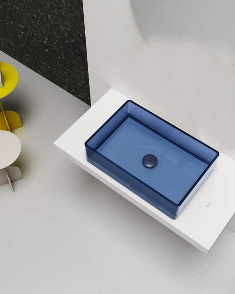 Раковина Abber Kristall AT2803Saphir синяя