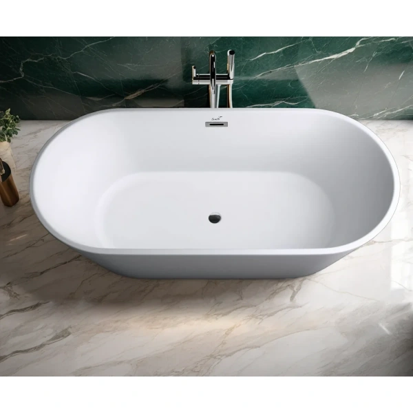 Акриловая ванна Ceruttispa Skye CT10513 170x75 см, отдельностоящая, белый