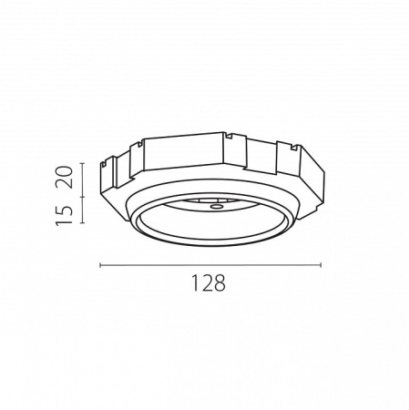 Рамка на 1 светильник Lightstar Tensio 212100