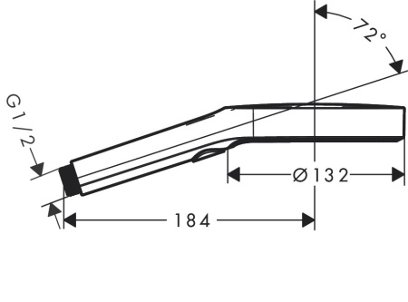 Ручной душ hansgrohe Rainfinity 26864000