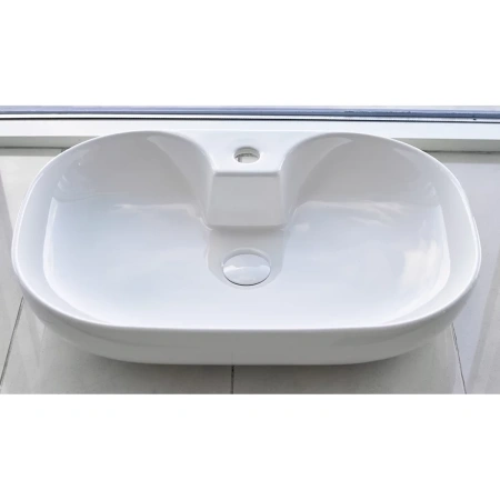 Раковина-чаша CeramaLux 9446 62x42 см, накладная, белый