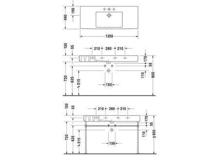 Раковина Duravit Vero 329120000
