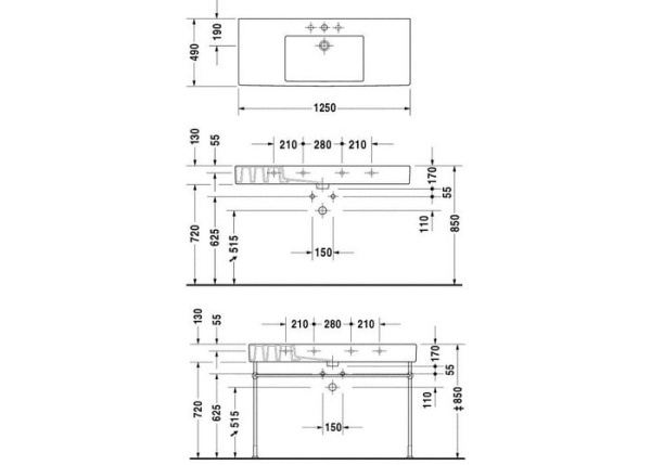 Раковина Duravit Vero 329120000