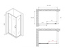 Душевой уголок Abber Schwarzer Diamant 140x50 AG301405-S505