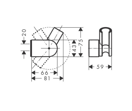 Держатель для душа hansgrohe Porter Vario 28328000