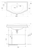 Раковина KERASAN Retro 100 1050 bi*1