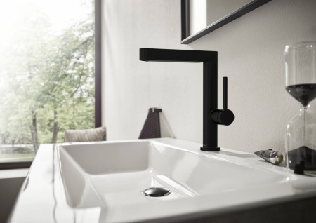 Смеситель для раковины hansgrohe Finoris 76060670 черный матовый