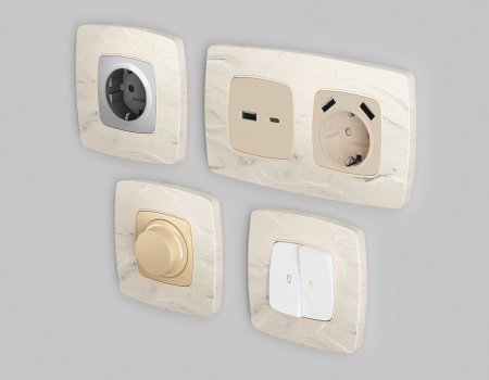 Рамка на 1 пост Ambrella Volt Opera OF940601