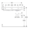Раковина 90x50 см Geberit Citterio 500.549.01.1