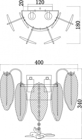 Накладной светильник Favourite Philomela 3054-2W