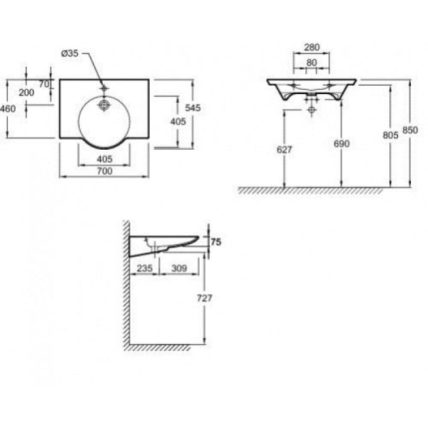Раковина Jacob Delafon Spherik E4492-00