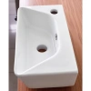 Раковина CeramaLux 78578R 40x22,5 см R, рукомойник, белый