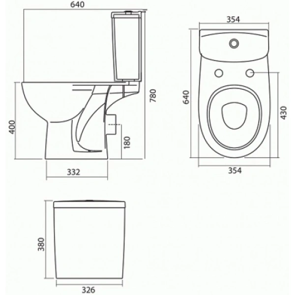 Унитаз-компакт Kolo Freja L79200000 с сиденьем, белый