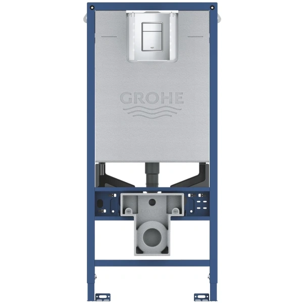 Инсталляция для унитаза Grohe Skate Cosmopolitan S 39603000 с кнопкой смыва, хром