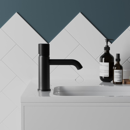 Смеситель для раковины Paini Cox Grip 7GPZ205O черный матовый