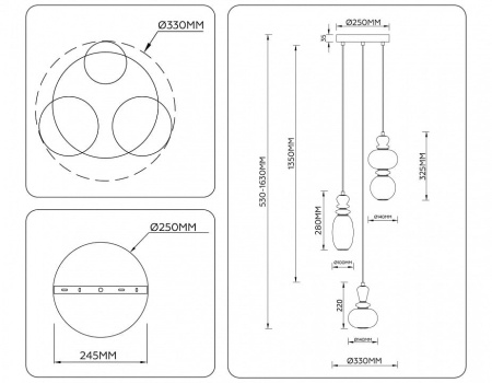 Подвесной светильник Ambrella Light LH LH53143