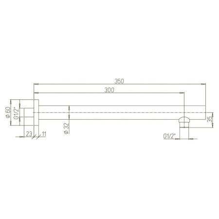 Кронштейн для душа Paini 50PJ745TT35 золото матовое