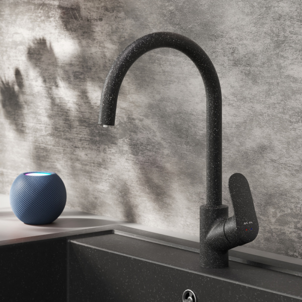 Смеситель для кухни AM.PM Like F8007722 с каналом для питьевой воды черный