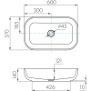 Раковина 60x37 см Акватон Лола 1A73313KLK010