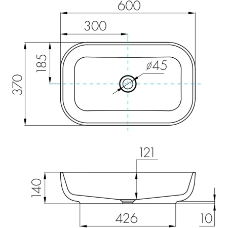 Раковина 60x37 см Акватон Лола 1A73313KLK010