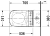 Чаша напольного унитаза Duravit DuraStyle 2156590000