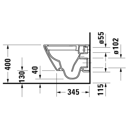 Подвесной унитаз Duravit D-Neo 2587090000